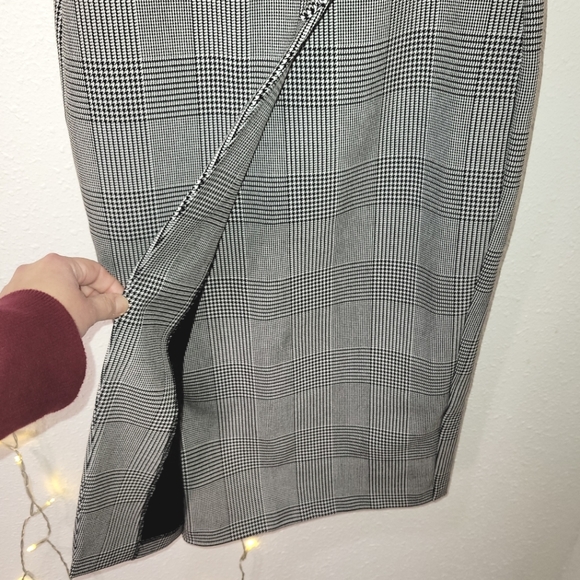 Houndstooth Pencil Skirt sz 0 - Picture 8 of 10